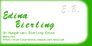 edina bierling business card